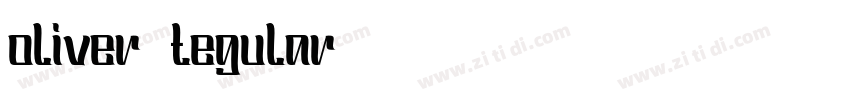 oliver tegular字体转换